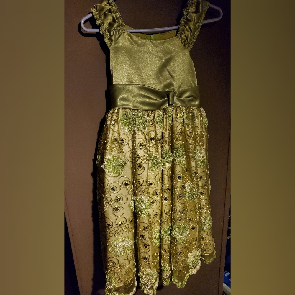 Formal Green Children's Dress